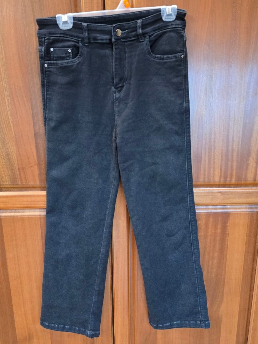 ICE CUBE Black ultra high waisted stretch pants women